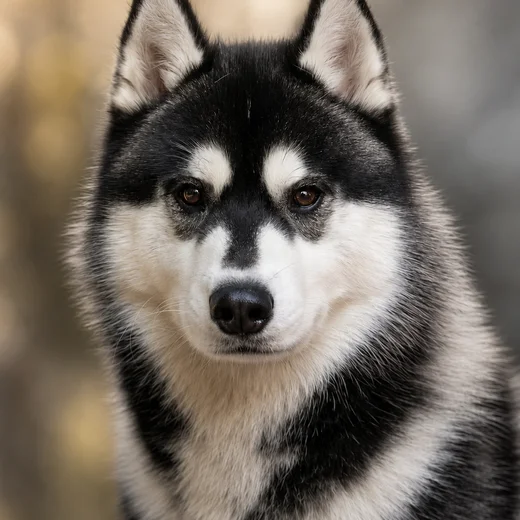 Portret de Husky Siberian — câine de rasă